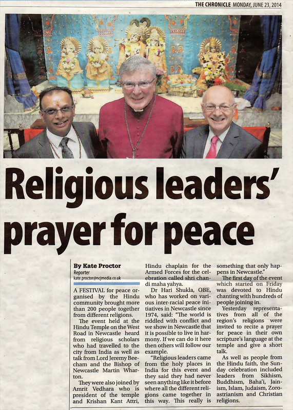 UK Religious leaders prayer for peace